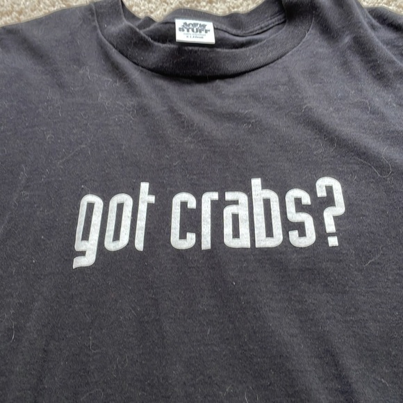 Joe’s Crab Shack XL vintage black and white slogan tee - Picture 3 of 8